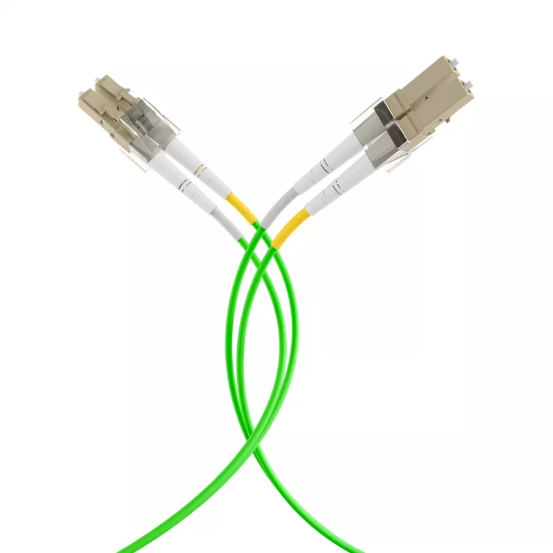 EFB Elektronik IPL-DR-LCULCU-5-0500 cavo patch in fibra ottica, OM5, LC/UPC su LC/UPC, 5 m, LSZH, verde lime