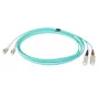 EFB Elektronik IPL-DR-LCUSCU-3-1000 Cavo patch in fibra ottica, 10 m, OM3, LC su SC, aqua