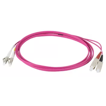 EFB Elektronik IPL-DR-LCUSCU-4-0750 Cavo patch in fibra ottica, 7,5 m, OM4, LC su SC, duplex, LSZH