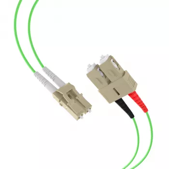 EFB Elektronik IPL-DR-LCUSCU-5-0100 Cavo patch in fibra ottica, 1 m, OM5, LC su SC, simplex, LSZH, verde lime