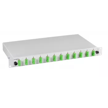 EFB Electronics Cassetto di giunzione estensibile SC 24 pigtail offset 12 accoppiatori OM3