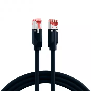 EFB-Elektronik Cavo patch RJ45 Cat.6A S/FTP LSZH Draka UC900 TM21 nero 40m