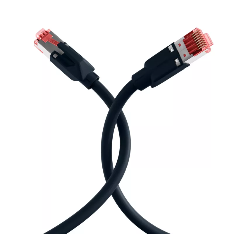 EFB-Elektronik Cavo patch RJ45 Cat.6A S/FTP LSZH Draka UC900 TM21 nero 40m