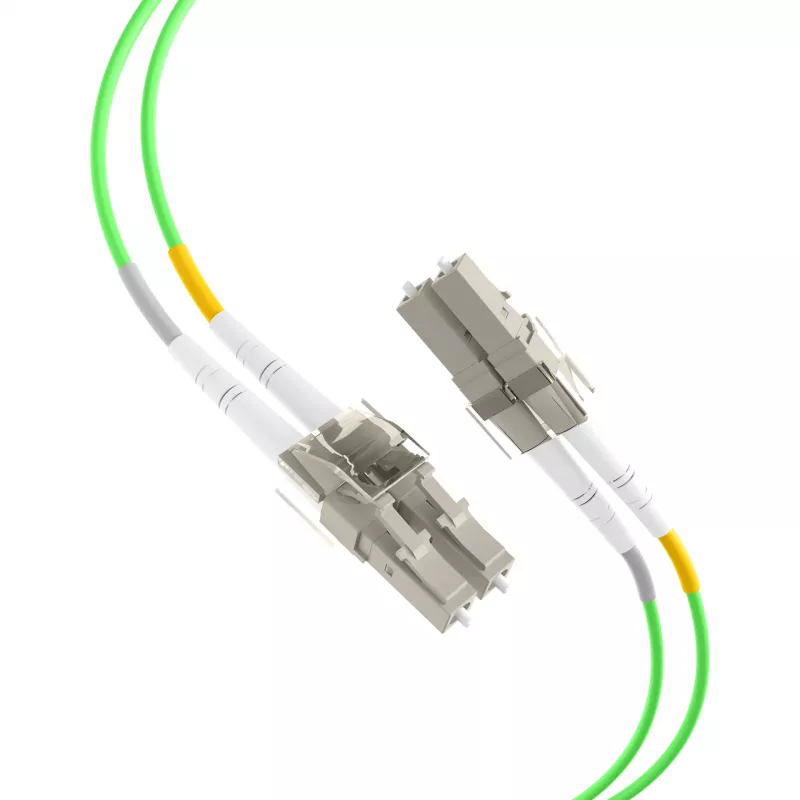 EFB Cavo patch duplex LC-LC OM5 1,5m LSZH 2mm verde lime