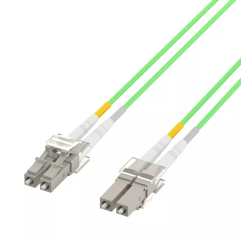 EFB Cavo patch duplex LC-LC OM5 1,5m LSZH 2mm verde lime