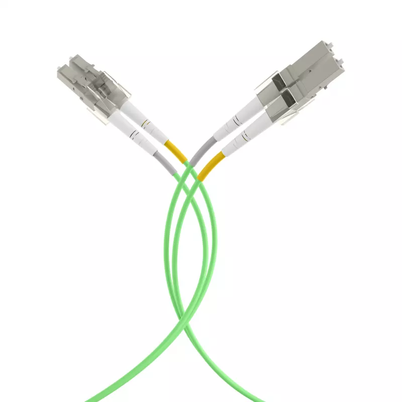 EFB Cavo patch duplex LC-LC OM5 1,5m LSZH 2mm verde lime