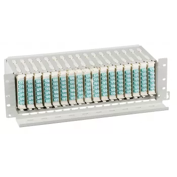 EFB Elektronik Supporto FTTH 19 pollici 3U per 17 moduli FTTH-MODUL-X incl. gestione cavi