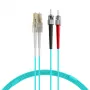 EFB Elektronik O0313.35 Cavo patch in fibra ottica, OM3, 35 m, LC-ST, duplex, LSZH, aqua
