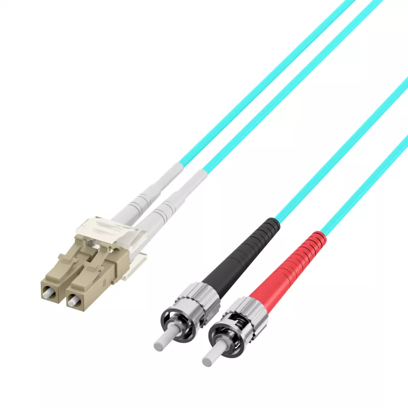 EFB Elektronik O0313.35 Cavo patch in fibra ottica, OM3, 35 m, LC-ST, duplex, LSZH, aqua