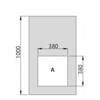 EFB PRO-MOD05A.GR elemento passacavi per rack 1U barra a spazzole nero