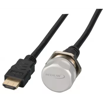 EFB Elektronik presa HDMI da pannello IP67, M25, HDMI A-A femmina-maschio, porta di servizio, cordino, 1,0 m