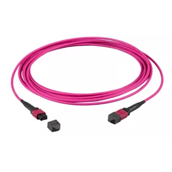 EFB Elektronik Cavo patch MTP femmina su MTP femmina 12 fibre OM4, LSZH, viola erica, tipo A, 5m