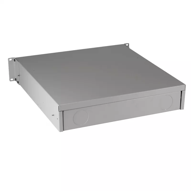 EFB Elektronik cassetto portatastiera e portadocumenti 19 pollici 2U con serratura RAL 7035
