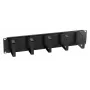 EFB Elektronik 699998NTS pannello di gestione cavi da 19 pollici 2U, 5 staffe, acciaio, nero (RAL 9005)