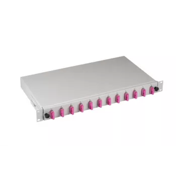EFB Elektronik B71203L24OM4 scatola di giunzione in fibra ottica SC 50/125µm OM4 estraibile, 24 pigtail / 12 adattatori