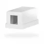 EFB Elektronik set cornice 1 porta per moduli keystone, DIN 49075, bianco puro (RAL 9010)