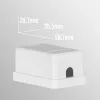 EFB Elektronik set cornice 1 porta per moduli keystone, DIN 49075, bianco puro (RAL 9010)