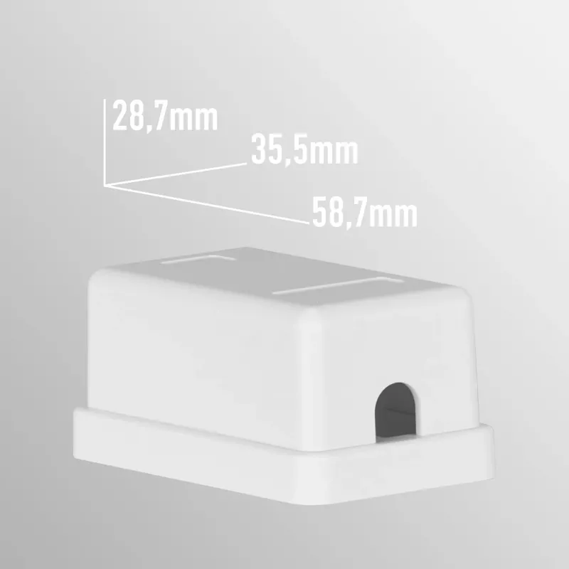 EFB Elektronik set cornice 1 porta per moduli keystone, DIN 49075, bianco puro (RAL 9010)