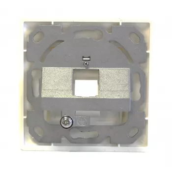 EFB Elektronik Set cornice 1 porta per moduli Keystone, DIN 49075, bianco puro (RAL 9010)