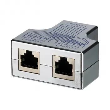 EFB Elektronik Adattatore T-Modular RJ45 femmina/2x femmina 1:1 schermato