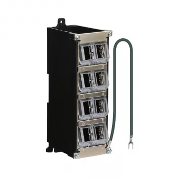 EFB Elektronik scatola di distribuzione Keystone 8 porte per guida DIN e montaggio a parete, plastica, grigio chiaro