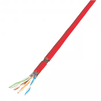 EFB Elektronik cavo patch Cat.7 PiMF UC900MHz SS26 4P FRNC-B rosso 100 m - rete - cavo CAT 7/connettore RJ45
