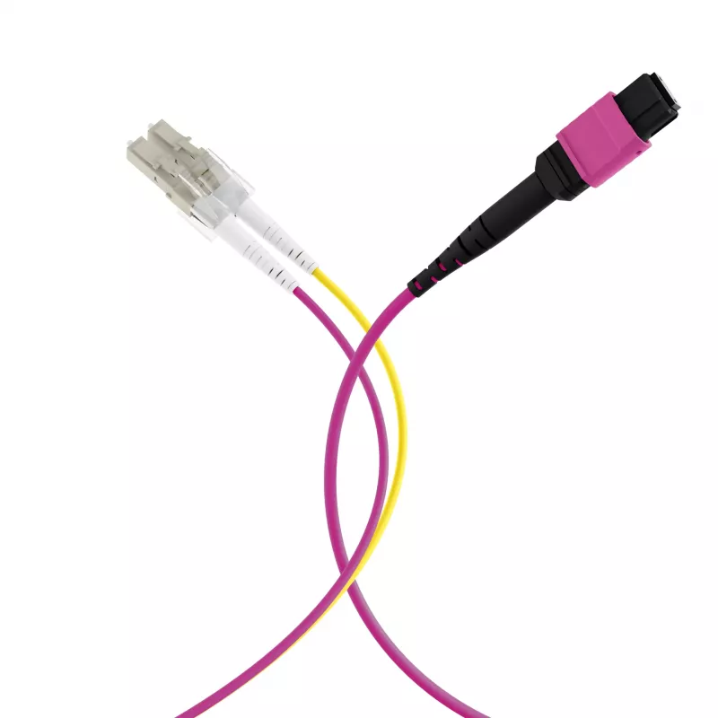 EFB ELEKTRONIK cavo trunk MPO-PLUS(F)-LC OM4 8 fibre Tipo B LSZH viola erica 5 m