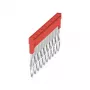 Weidmüller ZQV 1.5N/10 RD Connettore trasversale, 10 poli, 1,5 mm², rosso, Wemid, 20 pezzi