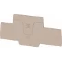 Weidmüller AEP 2T 2.5 Piastra terminale, beige, per morsetti serie A2T 2.5, 20 pezzi