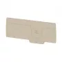 Weidmüller AEP 3C 10/16 Piastra terminale per serie A, beige scuro