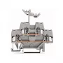 WAGO 280-519 morsettiera a 2 conduttori Push-in CAGE CLAMP, 2,5 mm², grigio, montaggio su guida DIN