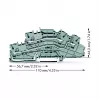 WAGO 2003-6642 morsetto passante, TOPJOB® S, 2 conduttori, 4 mm², grigio, 800 V, 24 A