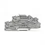 WAGO 2003-6642 morsetto passante, TOPJOB® S, 2 conduttori, 4 mm², grigio, 800 V, 24 A