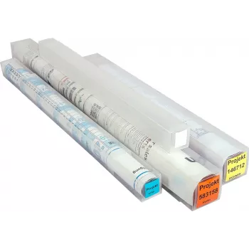 Eichner tubo portadocumenti 4,5 cm trasparente - tubo per conservazione documenti