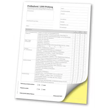 Eichner blocco moduli verbale di verifica, 1 blocco