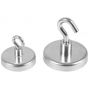 Eichner ganci magnetici argento, metallo Ø 3,6 x 1,7 cm, 5 pezzi