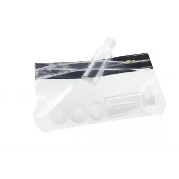 Eichner busta con chiusura a scorrimento trasparente/nero 10 pezzi