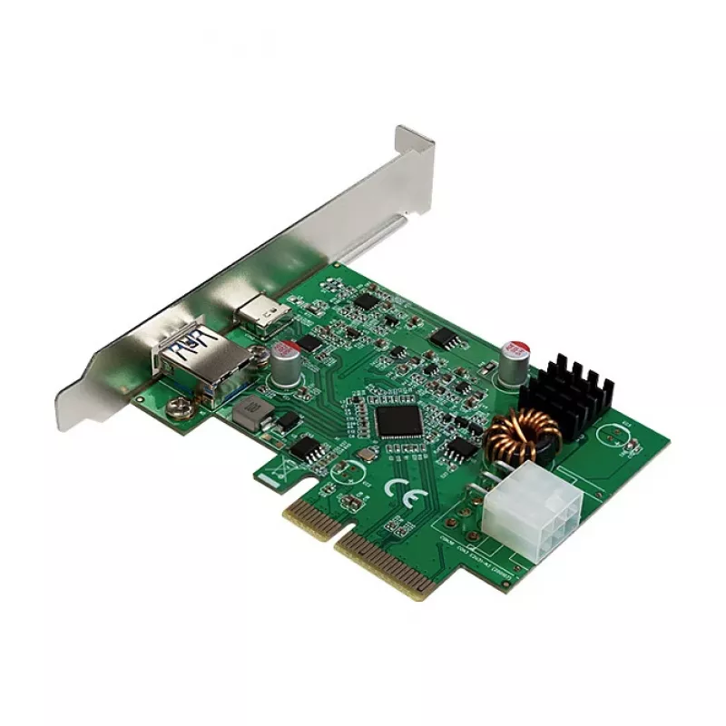 LogiLink scheda PCI Express USB 3.2, 5 Gbps, 2 porte USB-A esterne + 3 interne