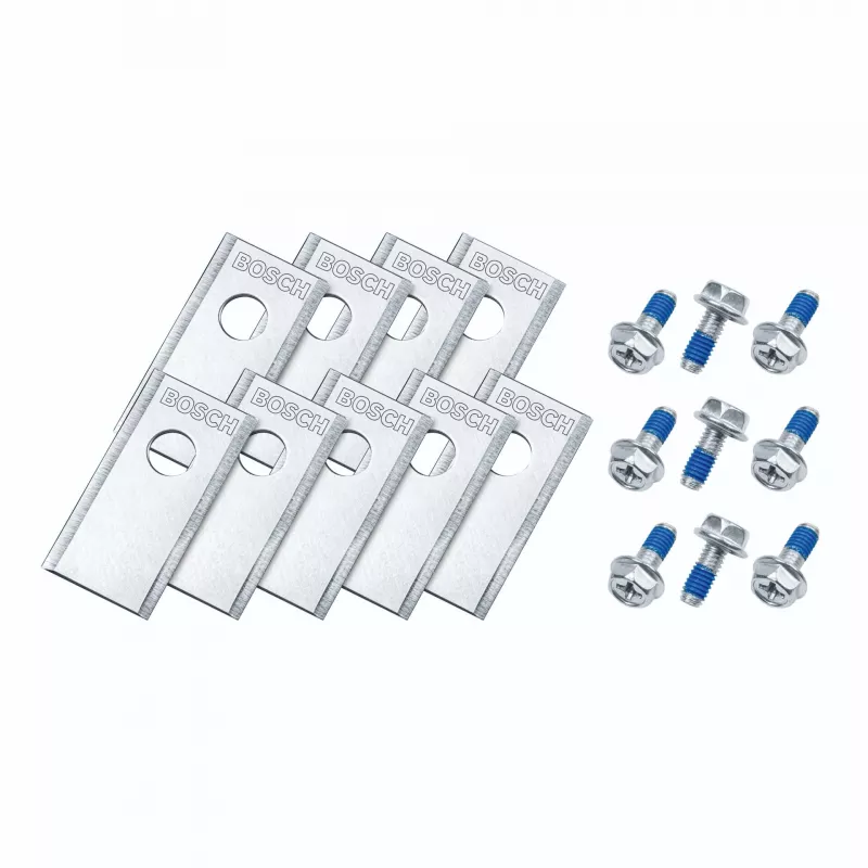 Bosch VISIMOW18V set lame di ricambio (3 lame) - accessorio originale per rasaerba a batteria