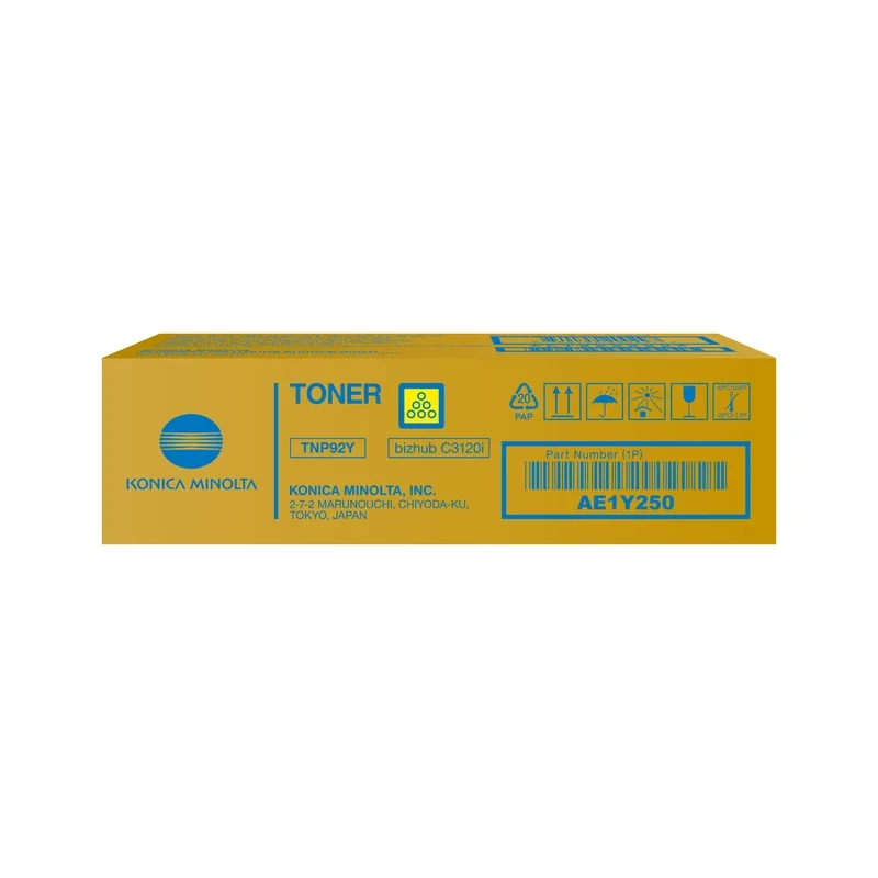 Konica Minolta TNP-92Y Cartuccia toner giallo AE1Y250 per bizhub C3120i