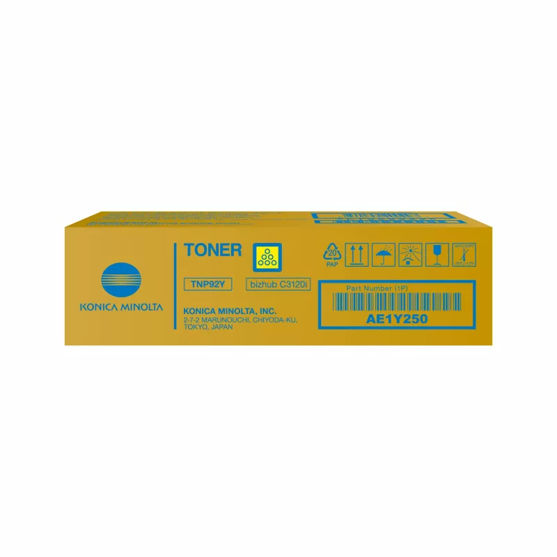 Konica Minolta TNP-92Y Cartuccia toner giallo AE1Y250 per bizhub C3120i