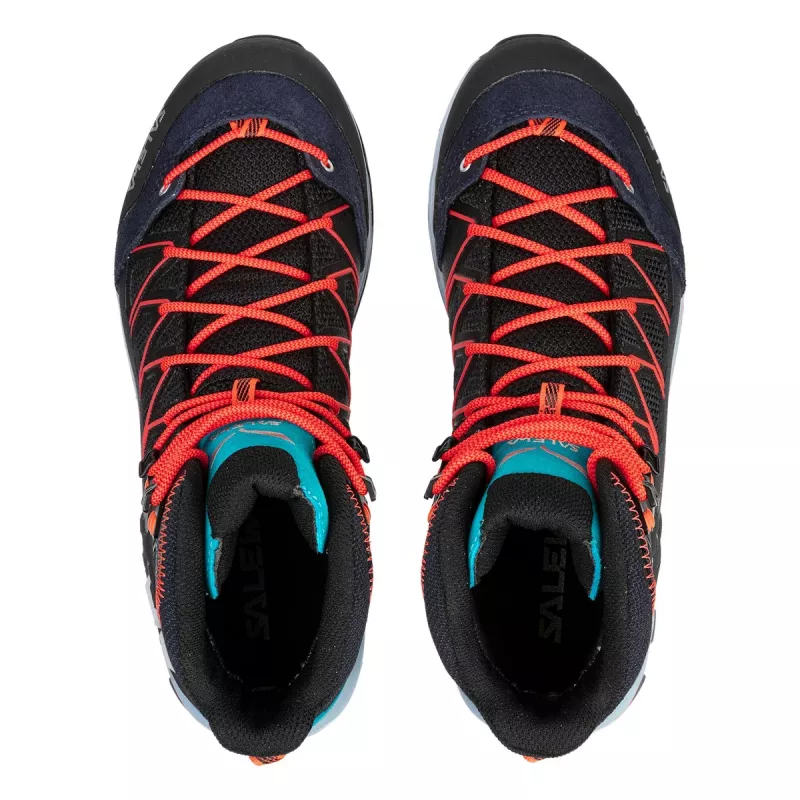 Salewa Mtn Trainer Lite Mid Scarpe da trekking donna Blue Fog / Fluo Coral