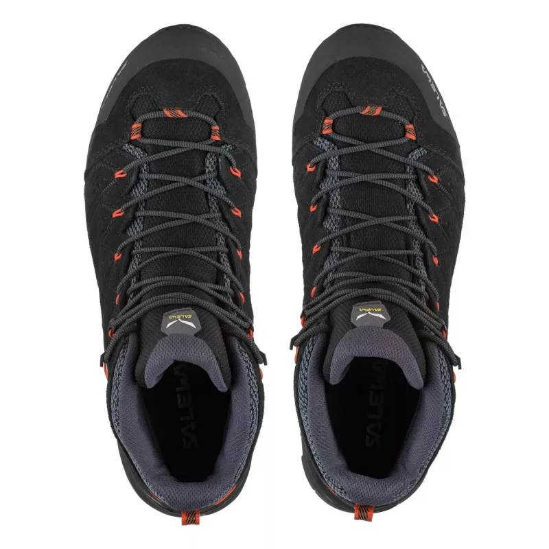 SALEWA Alp Mate Mid WP Scarpe da Escursionismo Nero Out/Fluo Arancione UK 7.5 (EU 41)