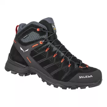 SALEWA Alp Mate Mid WP Scarpe da Escursionismo - Nero Out/Fluo Arancione - UK 11.5 (EU 46.5)