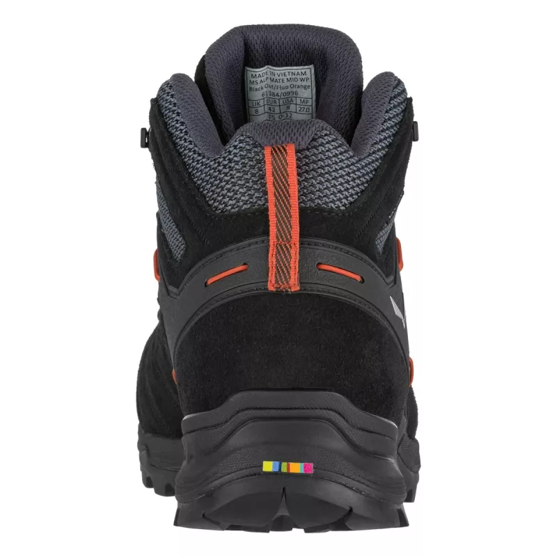 Scarpe SALEWA Boots Alp Mate Mid WP Black Out Fluo Orange UK 12 (47)