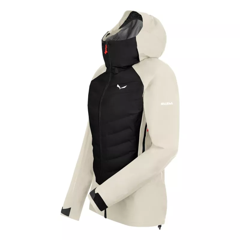Giacca ibrida donna Salewa Sella PTX 3L Oatmeal