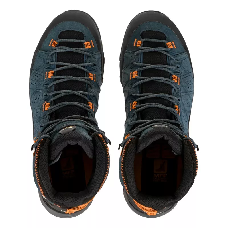 SALEWA Scarpe Alp Trainer 2 Mid GTX Dark Denim Fluo Orange UK 8.5 (42.5)