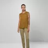 Salewa Eagle Minilogo Am Tank Top - Golden Brown - Taglia M
