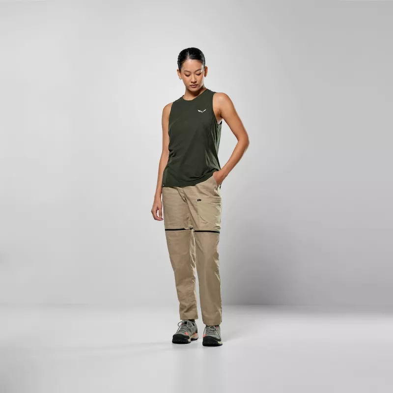 Salewa Puez Dry Tanktop donna - M, Dark Olive