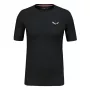 T-shirt Salewa Cristallo Warm Merino Wool - Black Out, taglia S